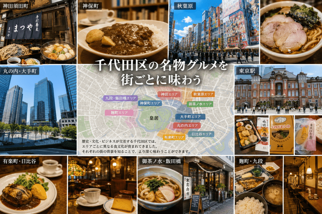 千代田区の名物グルメを街ごとに味わう
