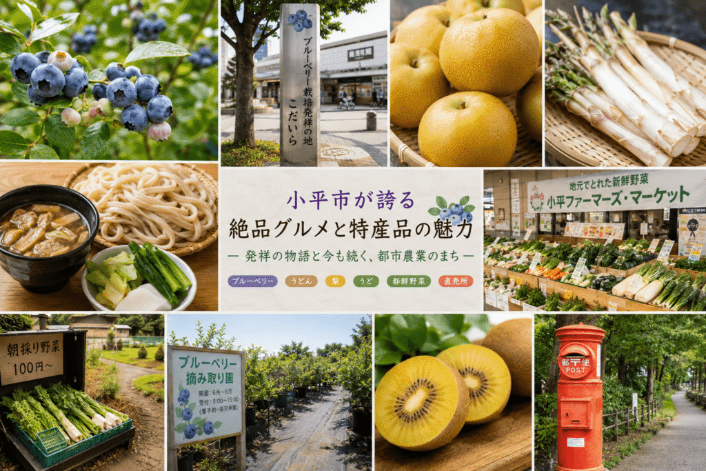 小平市が誇る絶品グルメと特産品の魅力