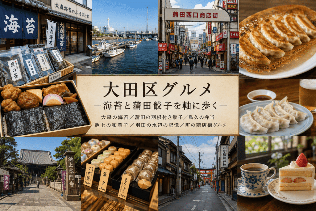 大田区グルメは海苔と蒲田餃子を軸に歩くと実像が見える